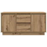 Mobile Porta TV con Luci LED Rovere Artigianale 100x41x50 cm