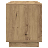 Mobile Porta TV con Luci LED Rovere Artigianale 100x41x50 cm