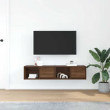 Mobili TV 2 pz Rovere Marrone 60x31x25,5 cm Legno truciolato