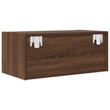 Mobili TV 2 pz Rovere Marrone 60x31x25,5 cm Legno truciolato