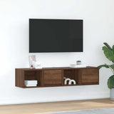 Mobili TV 2 pz Rovere Marrone 60x31x25,5 cm Legno truciolato