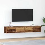 Mobili Porta TV 2 pz Legno Antico 80x31x25,5 cm in Truciolato