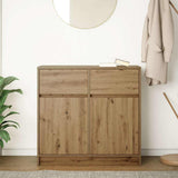 Credenza con Cassetto Rovere Artigianale 80x34x76 cm Truciolato