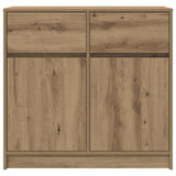 Credenza con Cassetto Rovere Artigianale 80x34x76 cm Truciolato