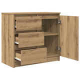 Credenza con Cassetto Rovere Artigianale 71x35x65 cm Truciolato
