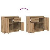 Credenza con Cassetto Rovere Artigianale 71x35x65 cm Truciolato