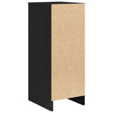 Credenza Rovere Nero 29,5x34x76 cm in Legno truciolato
