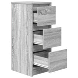 Credenza Grigio Sonoma 29,5x34x76 cm in Legno truciolato