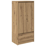 Armadio con Cassetto Rovere Artigianale 55,5x34x119,5 cm
