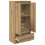 Armadio con Cassetto Rovere Artigianale 55,5x34x119,5 cm