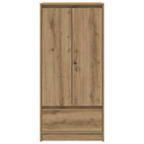 Armadio con Cassetto Rovere Artigianale 55,5x34x119,5 cm
