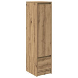 Credenza Alta Rovere Artigianale 29,5x34x119,5 cm in Truciolato