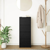 Credenza Rovere Nero 37,5x35x99 cm in Legno truciolato