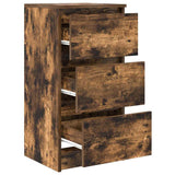 Credenza Rovere Fumo 37,5x35x76 cm in Legno truciolato