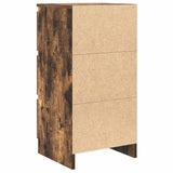 Credenza Rovere Fumo 37,5x35x76 cm in Legno truciolato