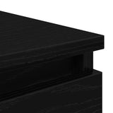 Credenza con Cassetti Rovere Nero 37,5x35x99 cm Truciolato