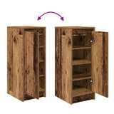 Scarpiera Legno Antico 29,5x34x76 cm in Legno truciolato