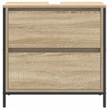 Mobile Lavabo da Bagno con Cassetti Rovere Sonoma 60x34,5x60 cm