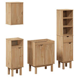 Set Mobili da Bagno 4 pz OTTA in Legno Massello di Pino