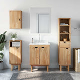 Set Mobili da Bagno 4 pz OTTA in Legno Massello di Pino