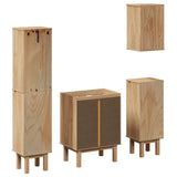 Set Mobili da Bagno 4 pz OTTA in Legno Massello di Pino
