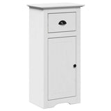 Set Mobili da Bagno 3 pz BODO Bianco in Legno Massello di Pino