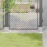 Basi per Pali Quadrate 12 pz Argento 91x91 mm Acciaio Zincato