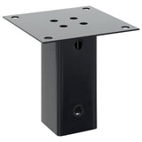 Basi per Pali Quadrati 4 pz 61x61 mm Acciaio Verniciato Polvere