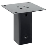 Basi per Pali Quadrati 4 pz 71x71 mm Acciaio Verniciato Polvere