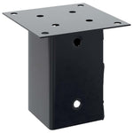 Basi per Pali Quadrati 12 pz 81x81mm Acciaio Verniciato Polvere