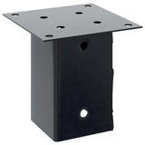 Basi per Pali Quadrati 12 pz 81x81mm Acciaio Verniciato Polvere