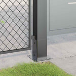 Basi per Pali Quadrati 12 pz 91x91mm Acciaio Verniciato Polvere