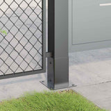 Basi per Pali Quadrati 12 pz 91x91mm Acciaio Verniciato Polvere