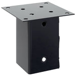 Basi per Pali Quadrati 12 pz 91x91mm Acciaio Verniciato Polvere