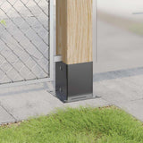 Basi per Pali Quadrati 4pz 101x101mm Acciaio Verniciato Polvere