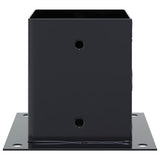 Basi per Pali Quadrati 4pz 101x101mm Acciaio Verniciato Polvere