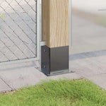 Basi per Pali Quadrati 4pz 121x121mm Acciaio Verniciato Polvere