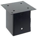 Basi per Pali Quadrati 4pz 121x121mm Acciaio Verniciato Polvere
