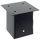 Basi per Pali Quadrati 4pz 121x121mm Acciaio Verniciato Polvere