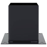 Basi per Pali Quadrati 4pz 121x121mm Acciaio Verniciato Polvere