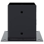 Basi Pali Quadrati 12 pz 121x121 mm Acciaio Verniciato Polvere