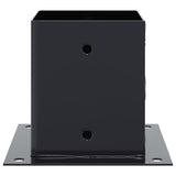 Basi Pali Quadrati 12 pz 121x121 mm Acciaio Verniciato Polvere