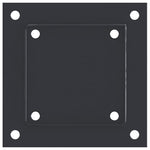 Basi Pali Quadrati 12 pz 121x121 mm Acciaio Verniciato Polvere