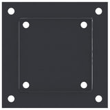 Basi Pali Quadrati 12 pz 121x121 mm Acciaio Verniciato Polvere