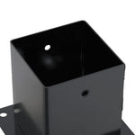 Basi Pali Quadrati 12 pz 121x121 mm Acciaio Verniciato Polvere