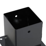 Basi Pali Quadrati 12 pz 121x121 mm Acciaio Verniciato Polvere