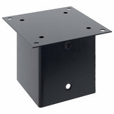 Basi per Pali Quadrati 4pz 141x141mm Acciaio Verniciato Polvere