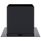 Basi per Pali Quadrati 4pz 141x141mm Acciaio Verniciato Polvere