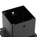 Basi per Pali Quadrati 4pz 141x141mm Acciaio Verniciato Polvere