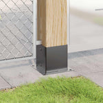 Basi Pali Quadrati 12 pz 141x141 mm Acciaio Verniciato Polvere